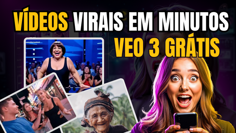 Como Criar Conteúdos Virais no Veo 3 com a Inteligência Artificial do Gemini Usando GENIME (Grátis)