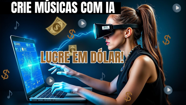 Como Usar IA para Criar MÚSICAS e Lucrar em Dólar no YouTube!