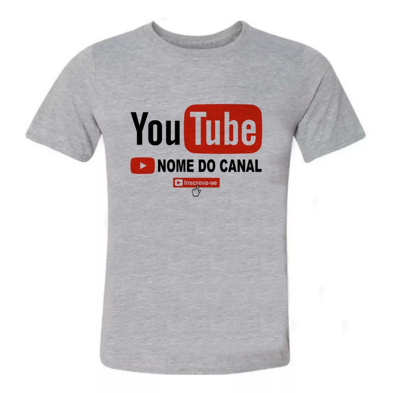 Camiseta YouTube: Estilo para Criadores personalizada